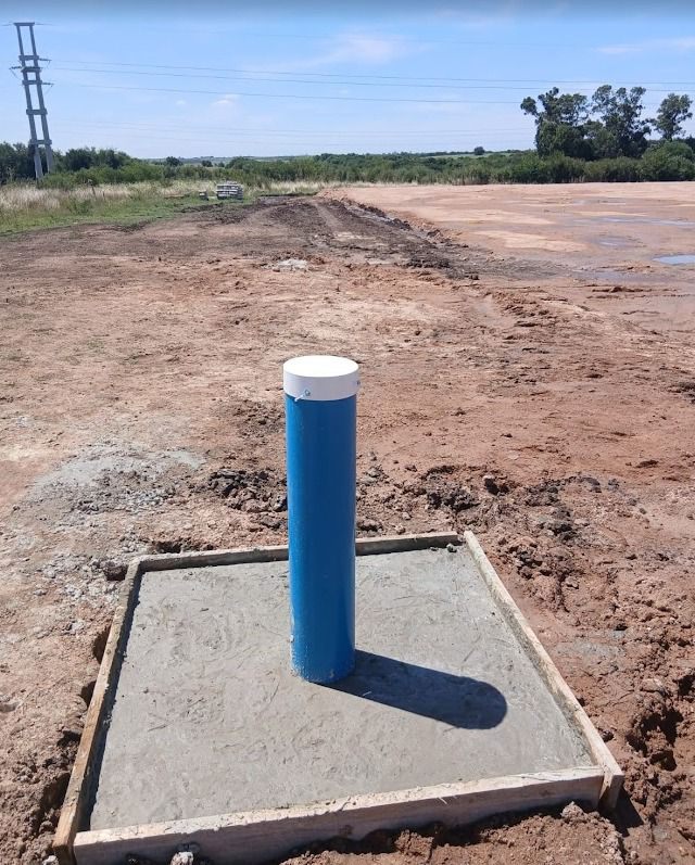 Punto de salida preparado para sistema de bombeo de agua